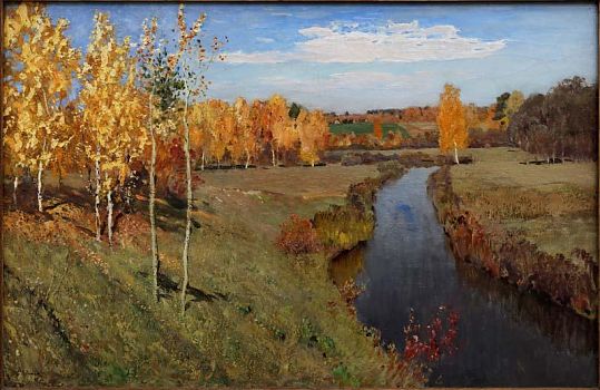 Исаак Ильич Левитан - Золотая осень, пейзаж - 170074