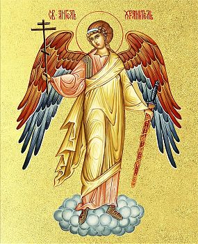 Икона Святого Ангела Хранителя с золочением поталью, 04005-УЛ