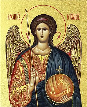 Икона Михаила Архангела Божия, Архистратига с золочением поталью, 04014-УЛ