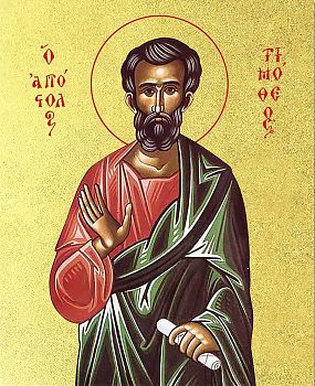 Икона "Тимофей", св. апостол, с золочением поталью, 09103-УЛ