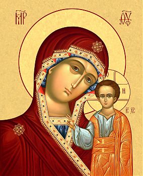 Икона Божией Матери "Казанская", 01001, икона на холсте - новый каталог