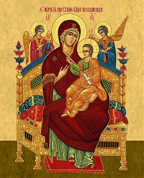 Икона Божией Матери "Всецарица", 03011 - Купить полиграфическую икону на холсте