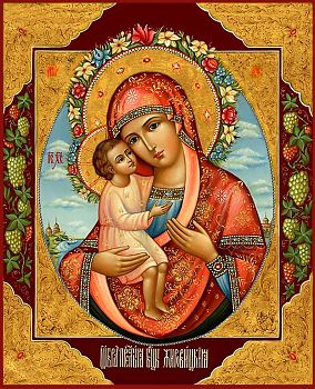 Икона Божией Матери "Жировицкая", 03024, икона на холсте - новый каталог
