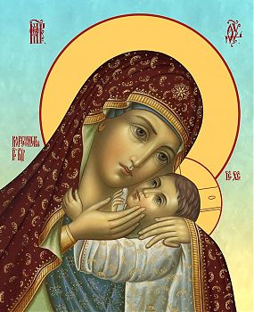 Икона Божией Матери "Корсунская", 03К2 - Купить полиграфическую икону на холсте