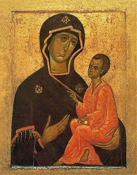 Икона Божией Матери "Тихвинская", 03Т2, икона на холсте - новый каталог