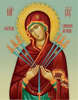 Икона Божией Матери "Умягчение злых сердец", 03У1, икона на холсте - новый каталог
