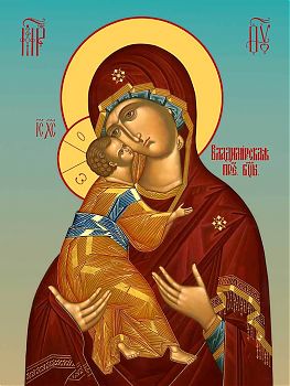 Икона Божией Матери "Владимирская", 03В4, икона на холсте - новый каталог