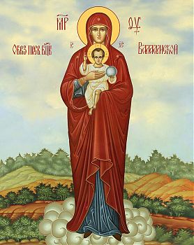 Икона Божией Матери "Валаамская", 03В8 - Купить полиграфическую икону на холсте
