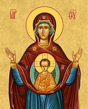 Икона Божией Матери "Знамение", 03З1, икона на холсте - новый каталог