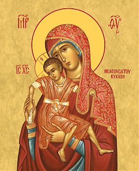 Икона Божией Матери "Киккская", 602047 - Купить полиграфическую икону на холсте