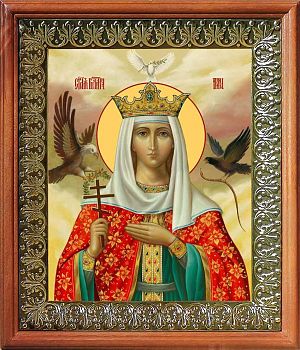 Икона Ирины Македонской великомученицы в киоте | Размер 13х16 см | 42003-8 (10И1)