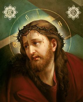 Христос в терновом венце, 02016, икона на холсте - новый каталог