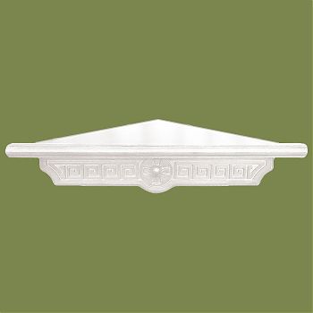 Иконная полка одноярусная Угловая "Греческая малая", цвет Белый теплый (Слоновая кость), 18135-2Б