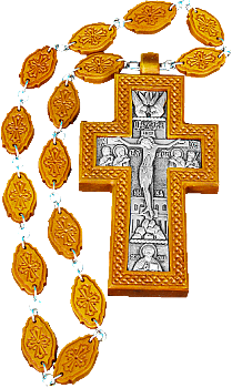 Крест иерейский с плетенкой, 17125