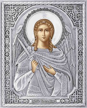 Икона Святого Ангела Хранителя в посеребренной ризе (окладе), Р-212