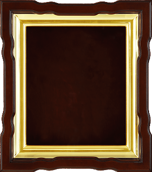 Киот "Фигурный с рамкой "Сусальное золото" (рамка 32). Киот для иконных досок под размер 21 x 25 см по цене от производителя, 11206-12