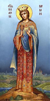 Икона на холсте, Варвара, св. вмц., 13003