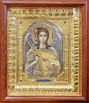 Купить Икону рукописную "Ангел Хранитель"  в драгоценном окладе, 1107