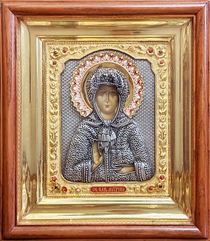 Икона "Матрона Московская", св. блж., в драгоценном окладе, 881