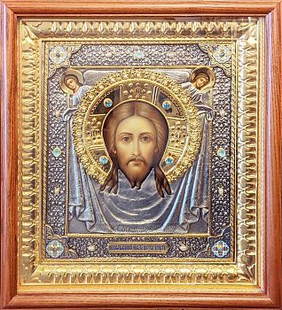 Икона Спасителя "Спас Нерукотворный" в драгоценном окладе, 1080