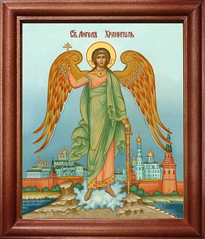 Икона Ангела Хранителя в киоте | Размер 13х16 см | 42003-22 (04001)