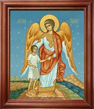 Икона Ангела Хранителя в киоте | Размер 13х16 см | 42003-22 (04А11)