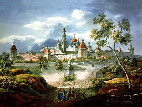 Свято-Троицкая Сергиева Лавра - XIX век, пейзаж - 170043