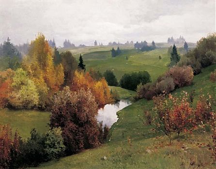 Андрей Николаевич Шильдер - Овраг, пейзаж - 170052