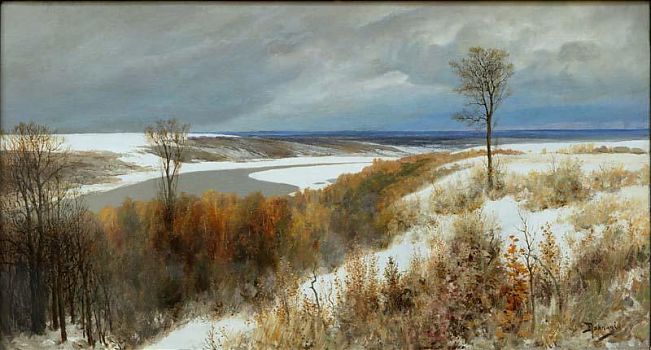 Василий Дмитриевич Поленов - Ранний снег, пейзаж - 170060