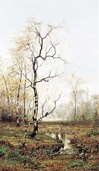 Ефим Ефимович Волков - В лесу. По весне, пейзаж - 170064