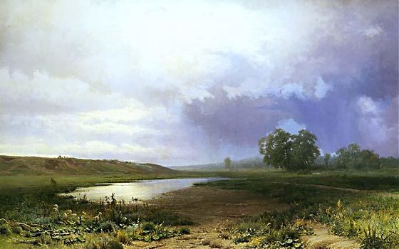 Фёдор Александрович Васильев - Мокрый луг, пейзаж - 170067