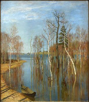 Исаак Ильич Левитан - Весна. Большая вода, пейзаж - 170080
