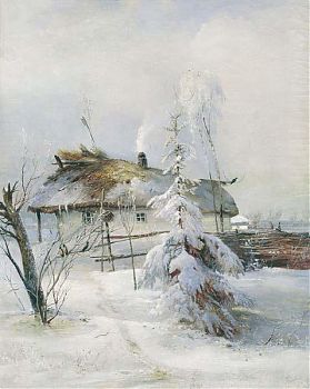 Алексей Кондратьевич Саврасов - Зима, пейзаж - 170091