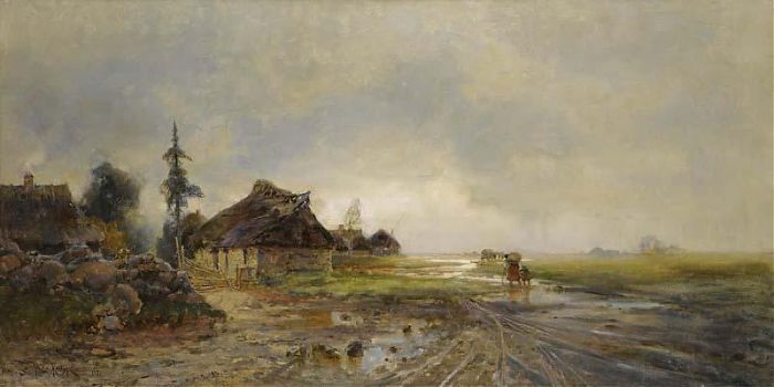 Юлий Юльевич Клевер - После дождя, пейзаж - 170098
