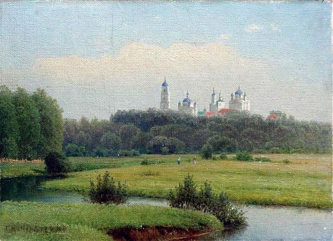 Гавриил Павлович Кондратенко - Вид на монастырь, пейзаж - 170119