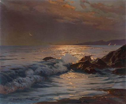 Константин Александрович Вещилов - Морской пейзаж, пейзаж (Капри) - 170159