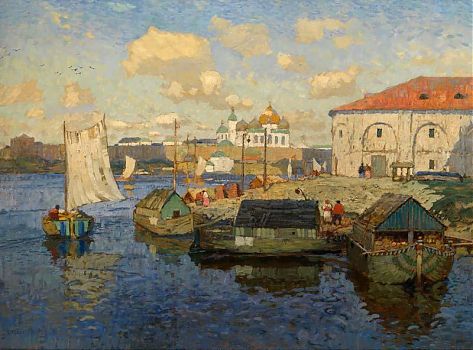Константин Иванович Горбатов - Старый Новгород, пейзаж - 170161