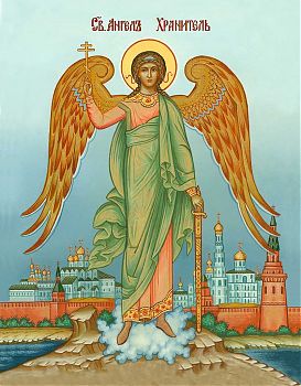 Святой Ангел Хранитель, 04001, иконы на холсте - новый каталог
