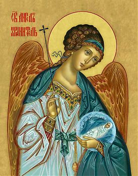 Святой Ангел Хранитель с душой, 04002, иконы на холсте - новый каталог