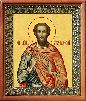 Икона Виктора Коринфского мученика в киоте | Размер 13х16 см | 42003-8 (09В4)