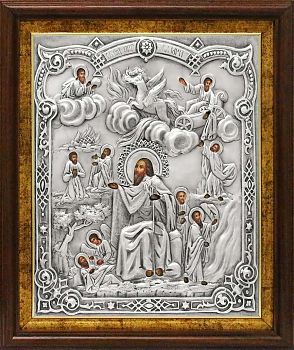Икона Илии Пророка Фесвитянина в посеребренной ризе (окладе) | Р-11К
