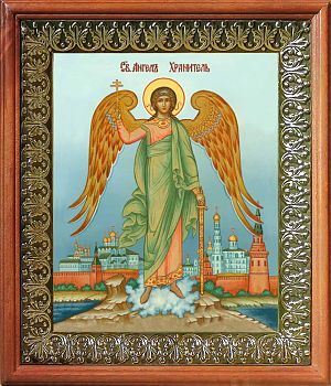 Икона Ангела Хранителя в киоте | Размер 13х16 см | 42003-8 (04001)