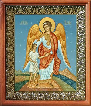 Икона Ангела Хранителя в киоте | Размер 13х16 см | 42003-8 (04А11)
