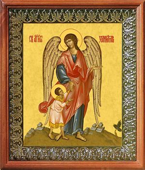 Икона Ангела Хранителя в киоте | Размер 13х16 см | 42003-8 (04А6)