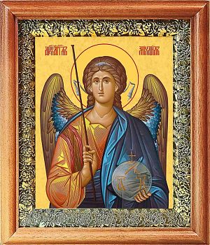 Икона Архангела Михаила в киоте | Размер 13х16 см | 40200-8 (04А12)