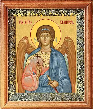 Икона Ангела Хранителя в киоте | Размер 13х16 см | 40200-8 (04А15)