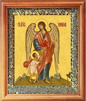 Икона Ангела Хранителя в киоте | Размер 13х16 см | 40200-8 (04А6)