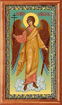 Икона ростовая Ангела Хранителя в киоте | Размер 10х20 см | 40202-8 (04021)