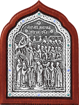Купить православную икону - Икона Божией Матери "Покров Пресвятой Богородицы", А105-2