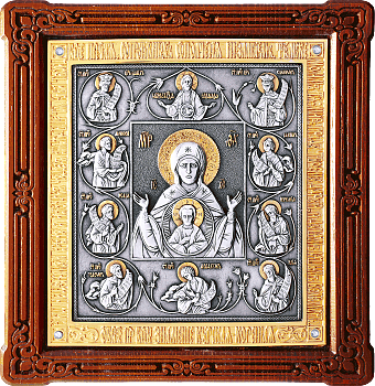 Купить православную икону - Икона Божией Матери "Знамение. Курская Коренная", А121-6